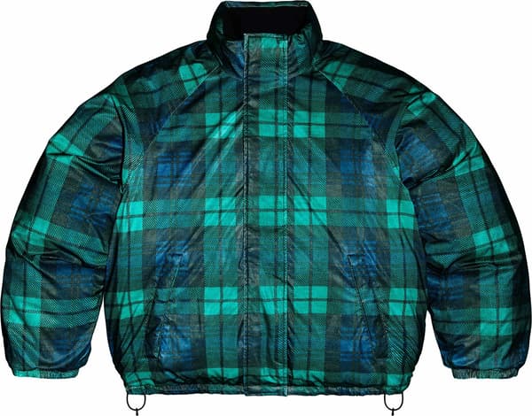 Reversible Reflective Down Puffer Jacket - Black (detail)