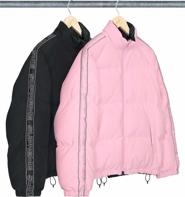 Reversible Reflective Down Puffer Jacket - Group Shot