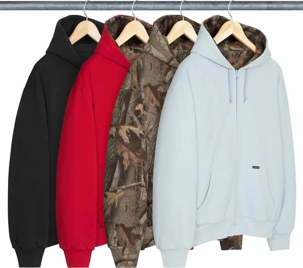 Reversible Work Zip Up Hooded Sweatshirt - Group Shot