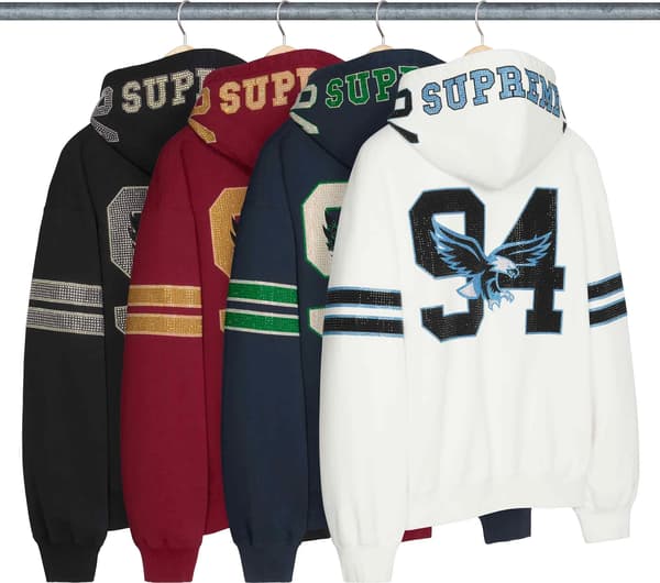 Rhinestone Eagle Hooded Sweatshirt - Group Shot