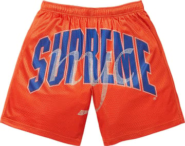 Rhinestone Mesh Short