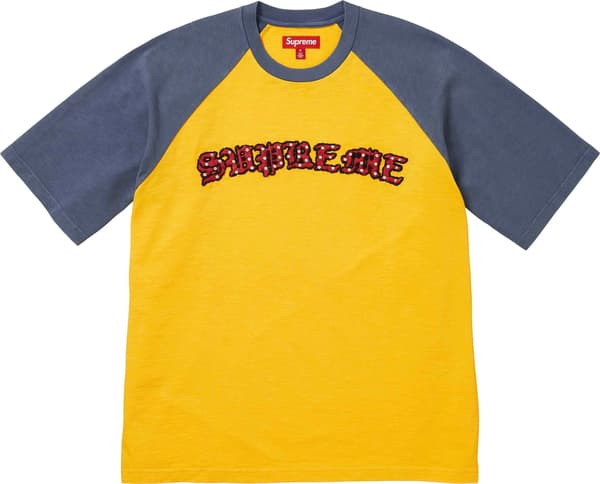 Rhinestone Raglan S/S Top - Gold (front)