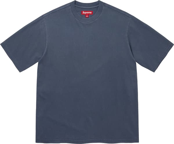 Rhinestone Script S/S Top - Navy (front)