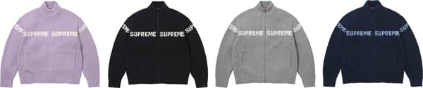 Ribbed Zip Up Sweater - Group Shot