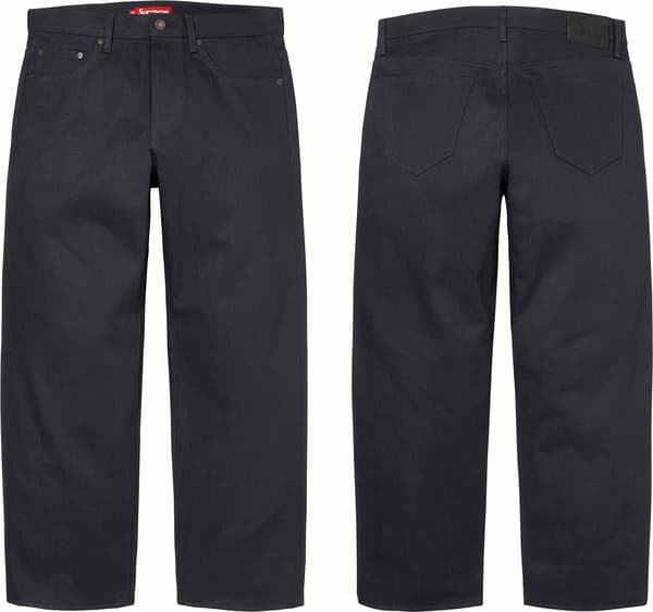 Rigid Loose Fit Selvedge Jean - Rigid Black (front)