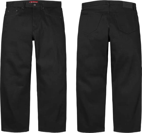 Rigid Loose Fit Selvedge Jean - Rigid Black (front)