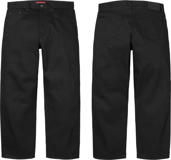 Rigid Loose Fit Selvedge Jean - Rigid Black (front)