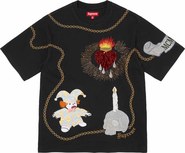 Sacred Heart S/S Top - Black (front)