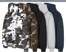 Satin Appliqué Hooded Sweatshirt