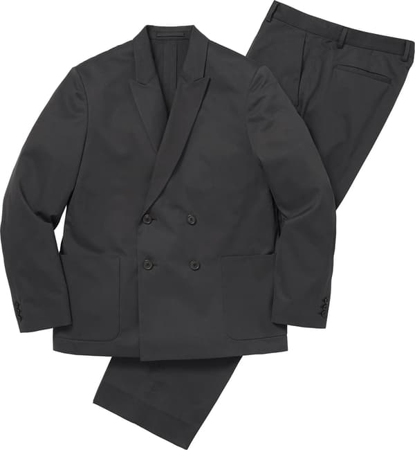 Sea Island Cotton Suit - Black (detail)