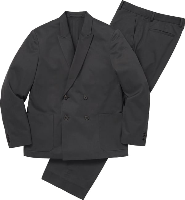 Sea Island Cotton Suit - Black (detail)