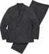 Sea Island Cotton Suit - Black (detail)