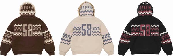 Sequin Lined Hooded Zip Up Sweater - Group Shot