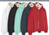 Shearling Lined Zip Up Hooded Sweatshirt - Group Shot