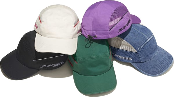 Side Mesh Piping Camp Cap - Group Shot