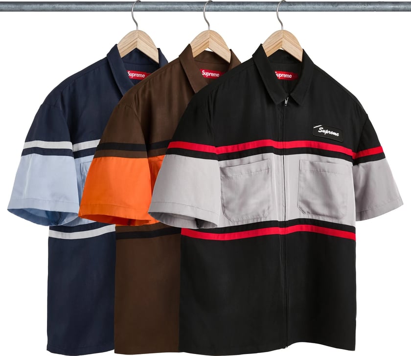 Silk Zip Up S/S Shirt