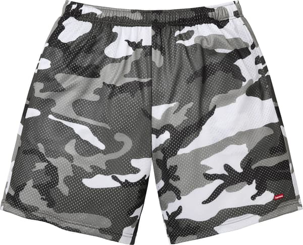 Small Box Baggy Mesh Short - Snow Camo (front)