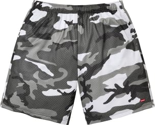 Small Box Baggy Mesh Short Snow Camo