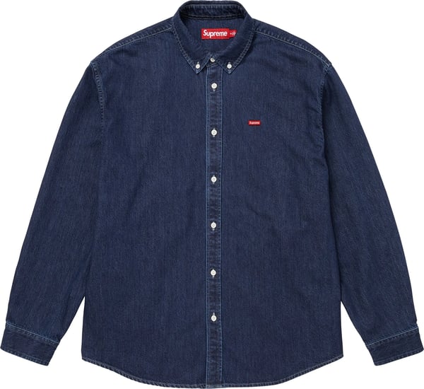 Small Box Denim Shirt - Indigo (front)