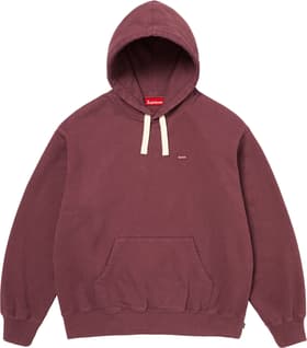 Small Box Drawcord Hooded Sweatshirt Maroon