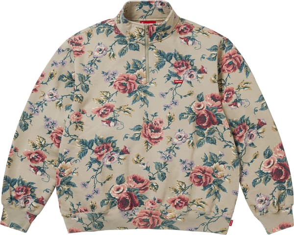 Small Box Half Zip Pullover - Floral (front)