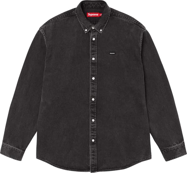 Small Box Shirt - Black Denim (front)