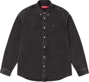 Small Box Shirt Black Denim