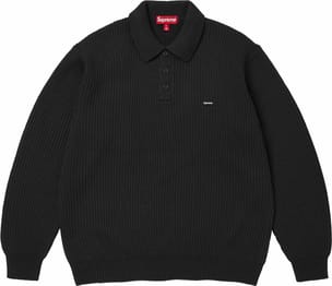 Small Box Sweater Polo Black