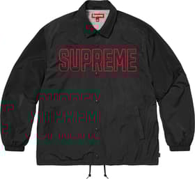 Spellout Coaches Jacket Black