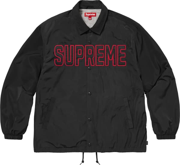 Spellout Coaches Jacket - Black (front)