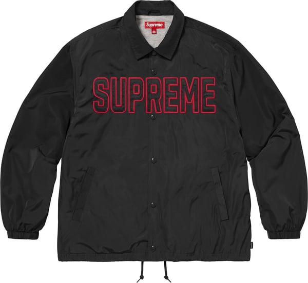 Spellout Coaches Jacket - Black (front)