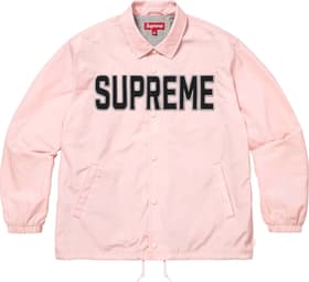 Spellout Coaches Jacket Pink
