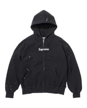 Supreme®/MM6 Maison Margiela Box Logo Zip Up Hooded Sweatshirt Black