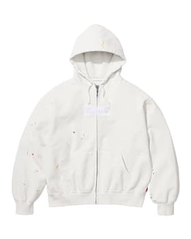 Supreme®/MM6 Maison Margiela Box Logo Zip Up Hooded Sweatshirt White