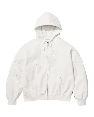 Supreme®/MM6 Maison Margiela Box Logo Zip Up Hooded Sweatshirt White