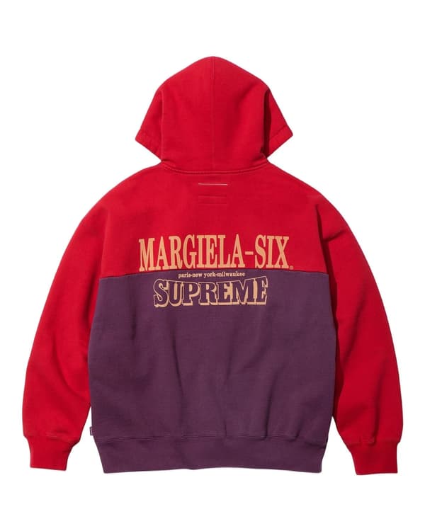 Supreme®/MM6 Maison Margiela Eagle Zip Up Hooded Sweatshirt - Red (back)