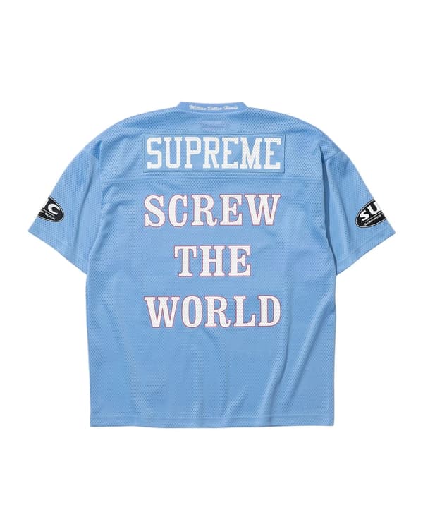 Supreme/DJ Screw Football Jersey - Blue (back)