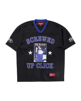 Supreme/DJ Screw Football Jersey Black