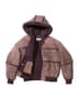Supreme®/MM6 Maison Margiela Hooded Shearling Bomber Jacket - Brown (front)