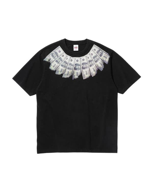 Supreme®/MM6 Maison Margiela Money S/S Top - Black (front)