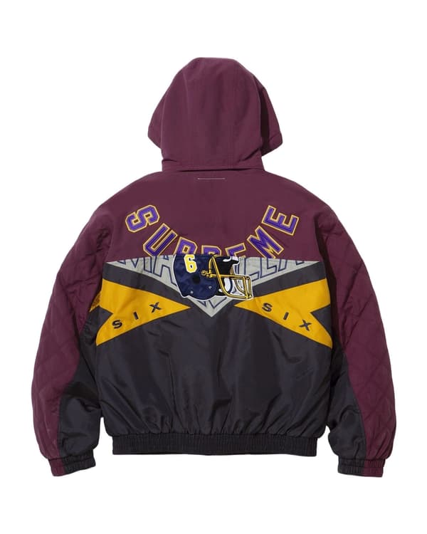 Supreme®/MM6 Maison Margiela Split Stadium Jacket - Maroon (back)