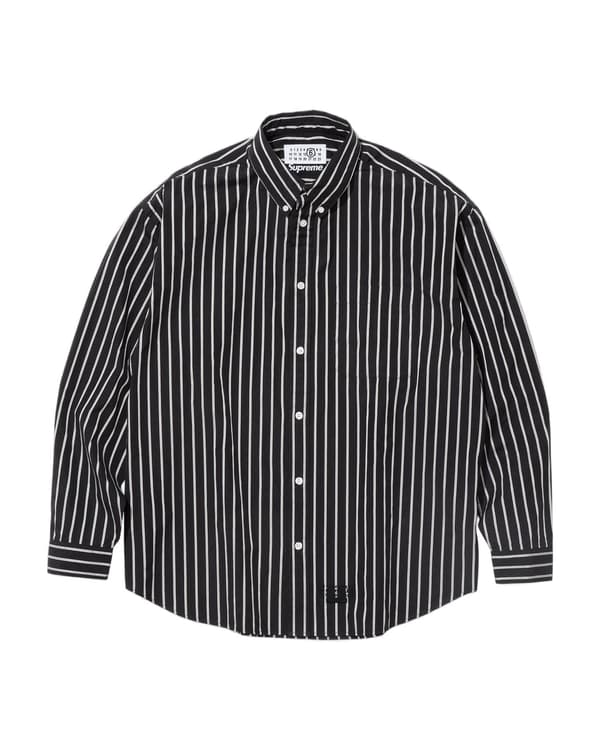Supreme®/MM6 Maison Margiela Stripe Shirt - Black (front)
