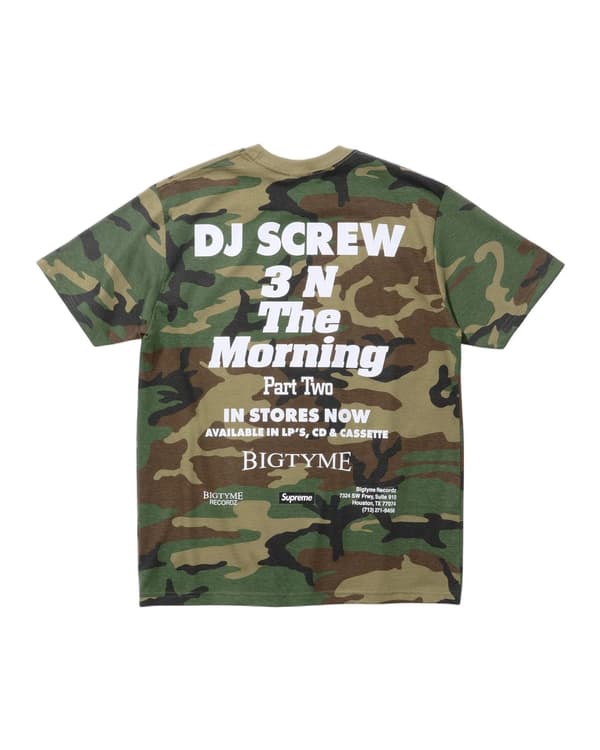 Supreme/DJ Screw SUC Tee - Woodland Camo (front)