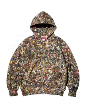 Supreme/Mike Kelley Zip Up Hooded Sweatshirt