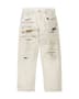 Supreme®/MM6 Maison Margiela Distressed Loose Fit Selvedge Jean - White (front)
