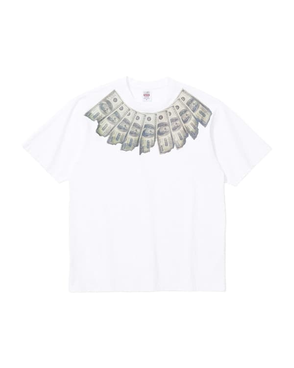 Supreme®/MM6 Maison Margiela Money S/S Top - White (front)