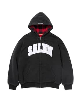 Supreme/SALEM Zip Up Hooded Sweatshirt Black