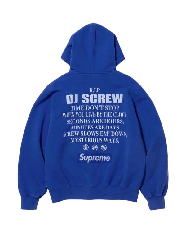 Supreme/DJ Screw Zip Up Hooded Sweatshirt - Default (front)