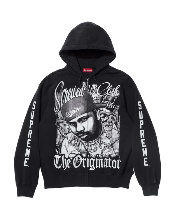 Supreme/DJ Screw Zip Up Hooded Sweatshirt - Default (front)