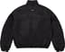 Stand Collar Lined Nylon Jacket - Black (detail)